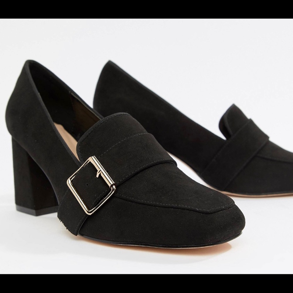 London Rebel Heeled Loafer Shoes